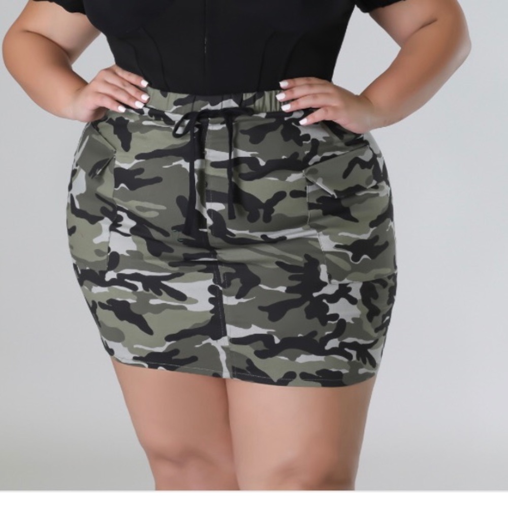 Camouflage Mini Skirt